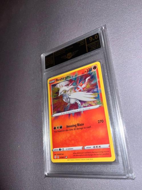 Reshiram Amazing Rare grade 9 pokemon, Hobby en Vrije tijd, Verzamelkaartspellen | Pokémon, Zo goed als nieuw, Losse kaart, Ophalen of Verzenden