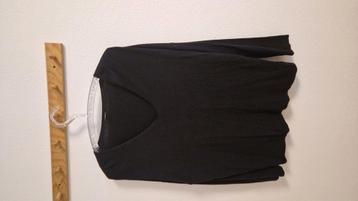 zwarte zachte trui vhals glinstering maat 44 solliver  beschikbaar voor biedingen