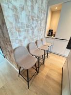 4 barkrukken beige, Huis en Inrichting, 2 krukken, Ophalen, Zo goed als nieuw, 60 tot 90 cm