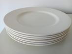 6 dinerborden 28 cm BARRATTS England Ivory White Fine Tablew, Ophalen of Verzenden, Porselein, Overige stijlen, Bord(en)
