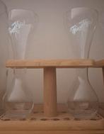 Dubbel Pauwel Kwak Koetsiersglazen met houder, Ophalen of Verzenden, Zo goed als nieuw, Glas of Glazen