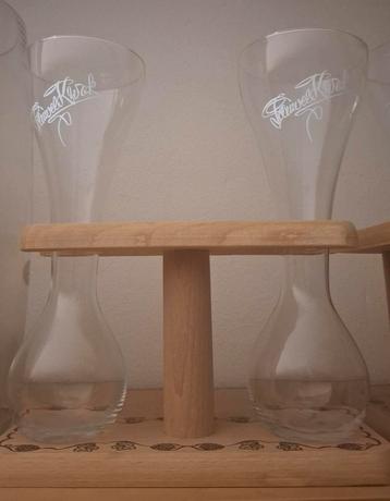 Dubbel Pauwel Kwak Koetsiersglazen met houder beschikbaar voor biedingen