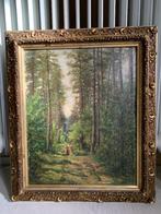 Schilderij met originele lijst, Antiek en Kunst, Ophalen of Verzenden