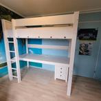 Stevige houten hoogslaper met bureau van Bopita, met kasten, Huis en Inrichting, Ophalen, Gebruikt, Eenpersoons, 200 cm