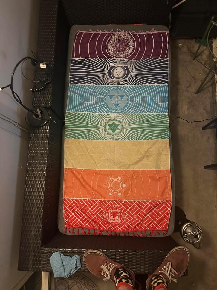 7 Chakras vlag, Diversen, Vlaggen en Wimpels, Zo goed als nieuw, Ophalen of Verzenden