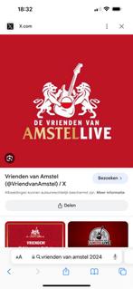 Vrienden van Amstel live 19 Jan rang 1 zitplaatsen, Tickets en Kaartjes