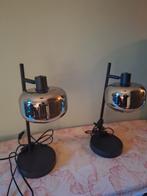 Set van 2 moderne tafellampen, Huis en Inrichting, Lampen | Tafellampen, Ophalen, Zo goed als nieuw, Glas, Modern