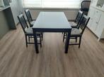 Ikea tafel Bjursta en 4 Stefan stoelen, Huis en Inrichting, Tafels | Eettafels, Ophalen, Gebruikt, 100 tot 150 cm, 50 tot 100 cm