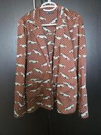 Bruine Blouse pyama model Auto Print - Maat M, Maat 38/40 (M), Bruin, Zara, Ophalen of Verzenden