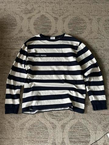 Daily Paper Gestreepte Longsleeve Blauw/Wit - L beschikbaar voor biedingen