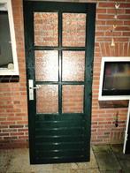 1 groene buitendeur, Ophalen, Gebruikt, 80 tot 100 cm, Buitendeur