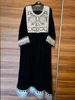 Afghaanse velours jurk, maat XL, Nieuw, Kleding | Dames, Overige typen, Zwart, Maat 46/48 (XL) of groter, Nieuw