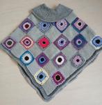Gehaakte Poncho met Kleurrijke Vierkantjes, Handgemaakt, Ophalen of Verzenden, Nieuw