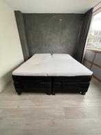 Elektrisch verstelbare boxspring 180x210 - Zwart, Huis en Inrichting, Slaapkamer | Bedden, Ophalen, Tweepersoons, 180 cm, Stof