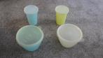 4 retro tupperware voorraadbakjes, Huis en Inrichting, Keuken | Tupperware, Ophalen of Verzenden, Gebruikt, Overige typen
