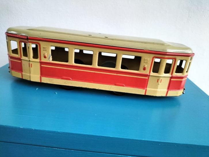 blikken speelgoed tram MSB Made in Germany, Antiek en Kunst, Antiek | Speelgoed, Ophalen of Verzenden