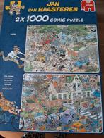 Jan van Haasteren 2x1000, Hobby en Vrije tijd, Denksport en Puzzels, Ophalen of Verzenden, 500 t/m 1500 stukjes, Gebruikt, Legpuzzel