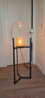 Stijlvolle design lamp met glazen kap, Ophalen of Verzenden, Zo goed als nieuw, Glas, Minder dan 100 cm