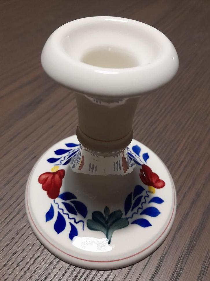 Boerenbont/boerenbond kaarsen kandelaar., Huis en Inrichting, Keuken | Servies, Zo goed als nieuw, Overige typen, Boerenbont, Aardewerk