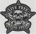 Live Free Ride Free stoffen opstrijk patch embleem #4, Motoren, Accessoires | Stickers