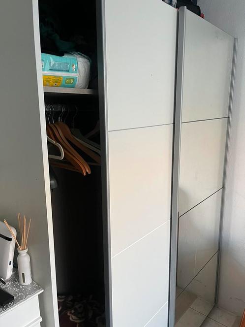 Rauch zweefdeurkast met 2 deuren, Huis en Inrichting, Kasten | Kledingkasten, Zo goed als nieuw, Minder dan 100 cm, 25 tot 50 cm