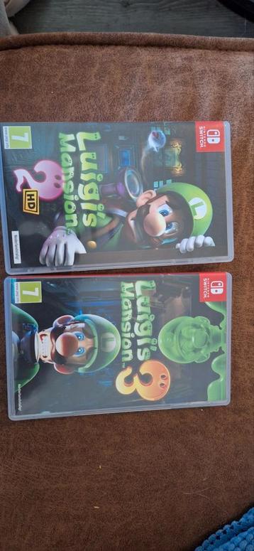 Nintendo switch game Luigi's Mansion 2 & 3  beschikbaar voor biedingen