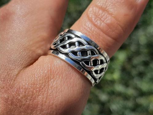 Vanoli - 925 zilveren unisex duim draai ring maat 20,5, Sieraden, Tassen en Uiterlijk, Ringen, Nieuw, Dame of Heer, 20 of groter