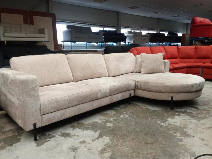 Velvet hoekbank uniek design 300x190cm, Huis en Inrichting, Fauteuils, Zo goed als nieuw, 125 cm of meer, 150 cm of meer, Ophalen of Verzenden