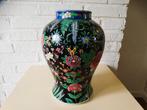 Vrij grote Nippon vaas als lampvoet vermaakt, famille noir, Antiek en Kunst, Ophalen