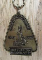 Molen en merentocht 17-2-1985 40km schaatsmedaille medaille, Ophalen of Verzenden, Overige materialen
