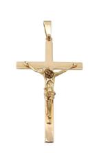 Groot 18 karaat Gouden Kruis Christus Kruisje, Sieraden, Tassen en Uiterlijk, Kettinghangers, Jw, Verzenden, Nieuw, Kruis of Symbool