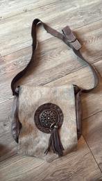 Lina leather tas vintage koeienhuid, Ophalen of Verzenden, Zo goed als nieuw, Bruin