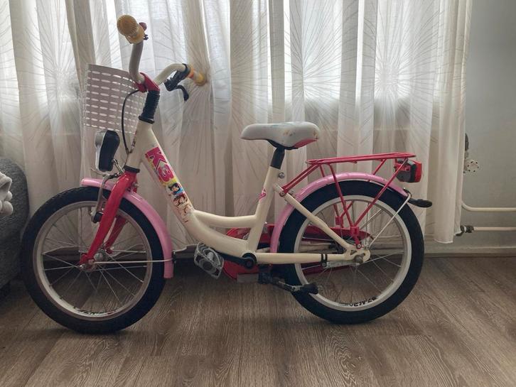 Leuke kinderfiets - 16 inch, Fietsen en Brommers, Fietsen | Meisjes, Gebruikt, 16 inch, Handrem, Ophalen