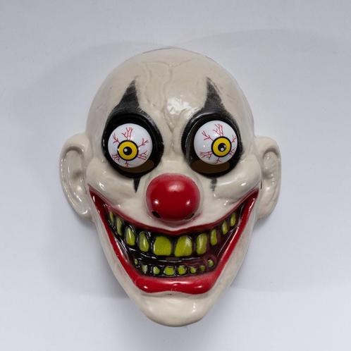 Clown Met Grote Ogen Masker Halloween Horror Eng Carnaval, Hobby en Vrije tijd, Feestartikelen, Nieuw, Feestartikel, Halloween of Griezel