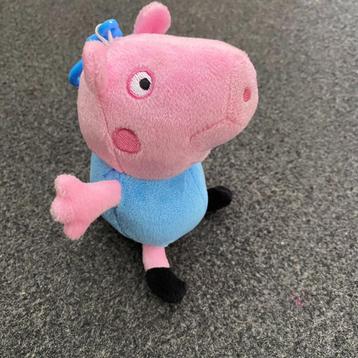 Pluche knuffel sleutelhanger Peppa Pig George met ritsje beschikbaar voor biedingen