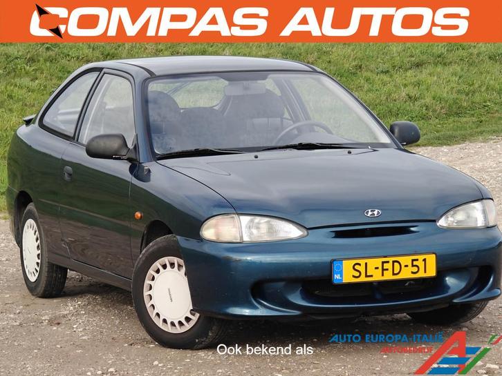 Hyundai Excel 1.3i LS (bj 1997, automaat), Auto's, Oldtimers, Bedrijf, Te koop, Alarm, Startonderbreker, Hyundai, Benzine, Hatchback