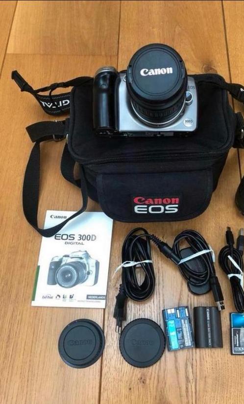 Canon EOS 300D spiegelreflex met lens en toebehoren, Audio, Tv en Foto, Fotocamera's Digitaal, Ophalen of Verzenden