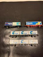 Marklin / piko container wagons, Hobby en Vrije tijd, Modeltreinen | H0, Wisselstroom, Wagon, Ophalen of Verzenden, Zo goed als nieuw