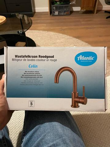 Atlantic Wastafelkraan Roodgoud Nieuw in doos beschikbaar voor biedingen