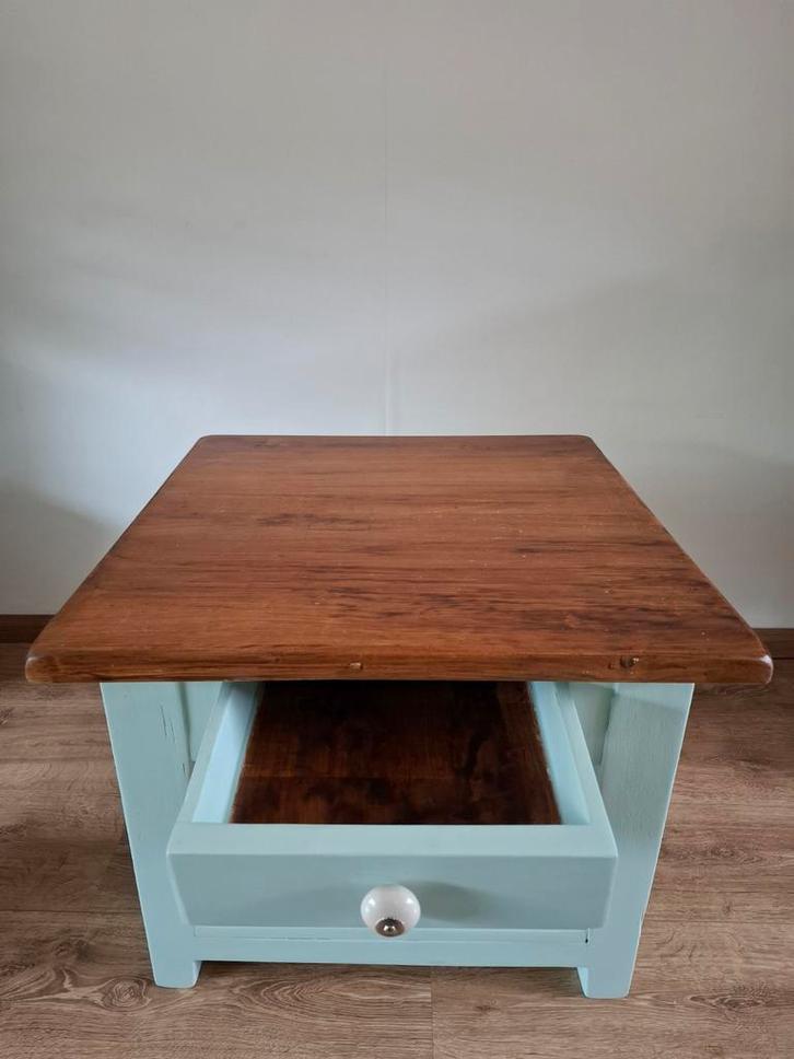 Opgeknapte salontafel, Huis en Inrichting, Tafels | Salontafels, Minder dan 50 cm, 50 tot 100 cm, 100 tot 150 cm, Rechthoekig