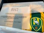 Matchworn ADO Den Haag shirt met certificaat van MWS, Ophalen of Verzenden, Zo goed als nieuw, Overige binnenlandse clubs, Shirt