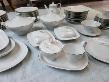 11 persoons Bavaria porseleinen servies, model Vera Silver beschikbaar voor biedingen