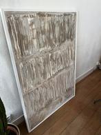 Modern abstract schilderij taupe beige, Ophalen