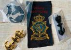 Korps Mariniers Setje Emblemen - 4, Verzamelen, Ophalen of Verzenden, Marine, Nederland, Embleem of Badge
