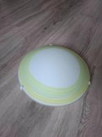 Plafondlamp geel groen wit, Ophalen, Zo goed als nieuw, Glas