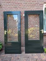 Buitendeur/ tuindeur, GRATIS   2 maten,  hardhout., Ophalen, Gebruikt, 80 tot 100 cm, Minder dan 200 cm