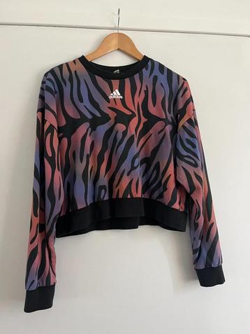 Adidas sweatshirt jumper maat M multikleur tijger zebra  beschikbaar voor biedingen