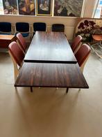 Te koop: Vintage uitschuifbare tafel + 4 stoelen, Ophalen of Verzenden