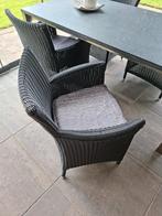 4 tuinstoelen, Ophalen, Gebruikt, Kunststof