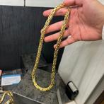 Prachtige 14 karaats gouden dikke koningsketting, Ophalen of Verzenden, Nieuw, Goud, Goud